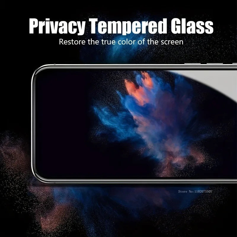 2Pcs Privacy Screen Protector for  11 12 13 Pro 14 15 Pro Max plus Tempered Glass for  7 8Plus X XR XS Max Glass