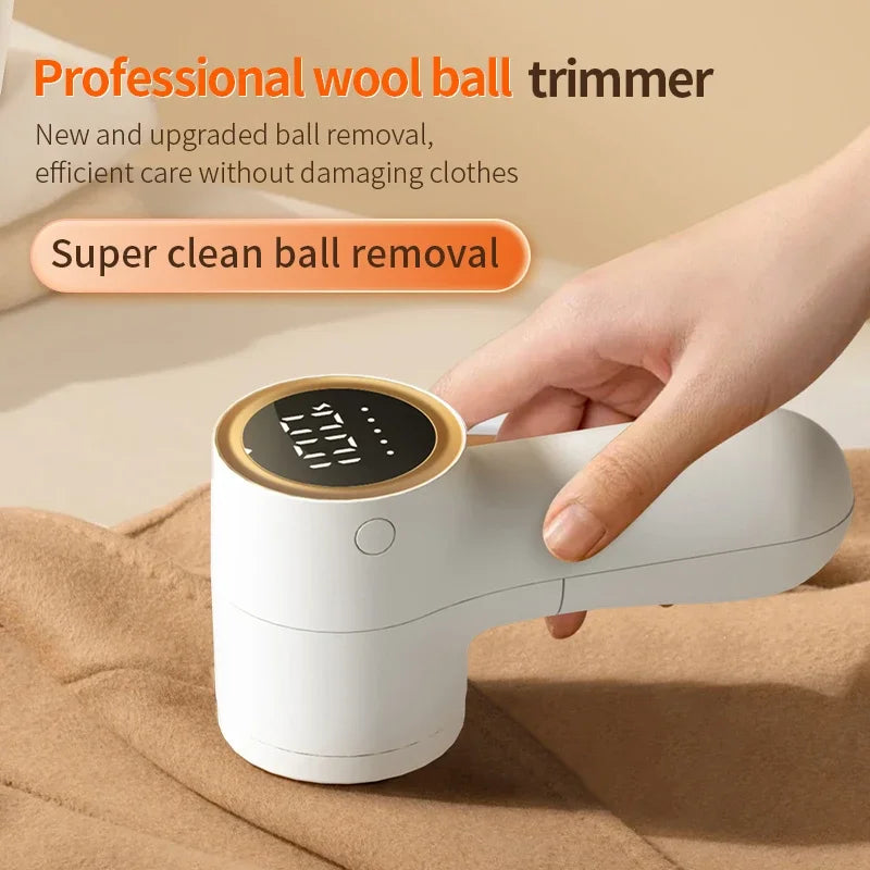 Xiaomi Electric Lint Remover USB Rechargeable Intelligent Digital Display Hairball Trimmer Portable Clothes Shaver 5 Gear Razor